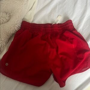 lululemon athletica Women's Bright Red Athletic Shorts